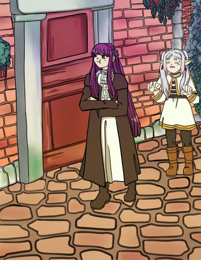 Frieren and Fern (Fanart from Frieren)